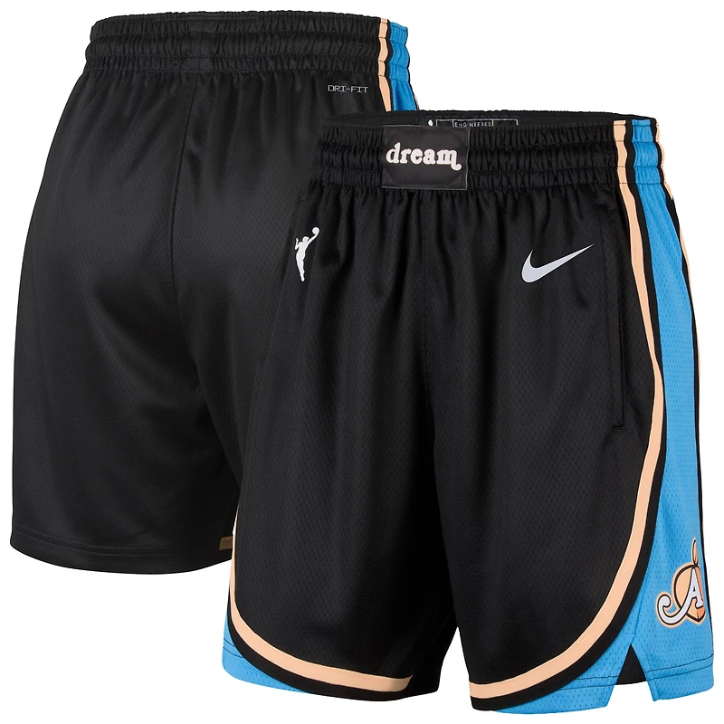 Short de tennis Nike Atlanta Dream 2026 Dri-FIT Victory noir pour femme - Édition Rebelle