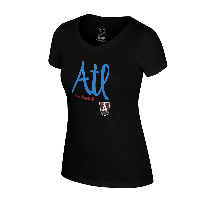 Women's Stadium Essentials Black Atlanta Dream Third Quarter T-Shirt