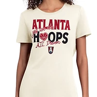 Women's Starter  Oatmeal Atlanta Dream Endzone T-Shirt