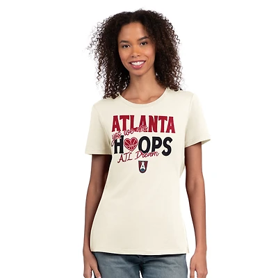 Women's Starter  Oatmeal Atlanta Dream Endzone T-Shirt