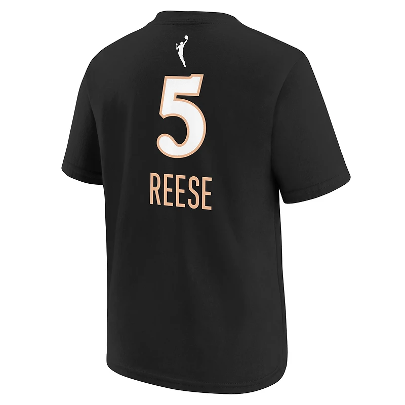 Youth Nike Angel Reese Black Atlanta Dream Rebel Edition Name & Number T-Shirt