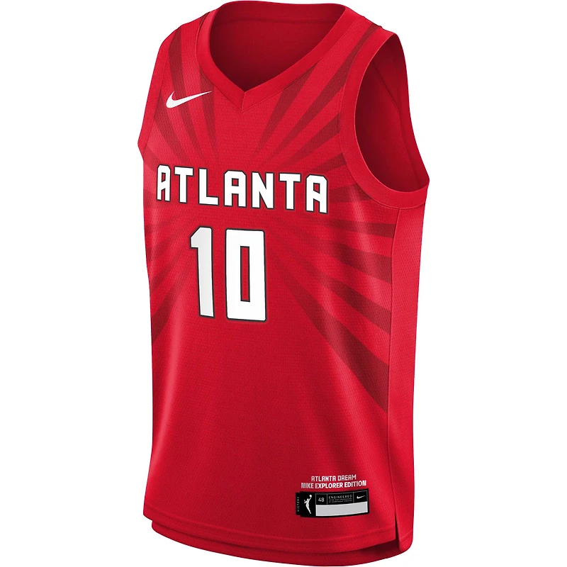 Maillot de joueur Nike Rhyne Howard rouge Atlanta Dream 2021 Explorer Edition Victory pour jeunes
