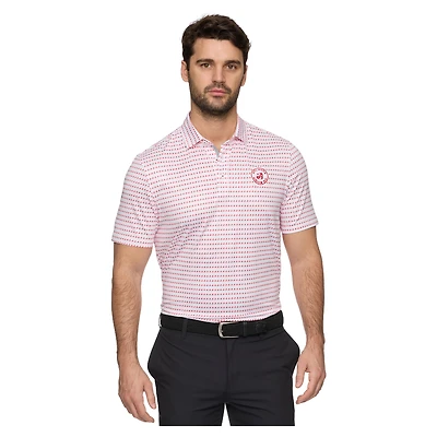 Men's Flag & Anthem White Atlanta Drive GC All-Over Logo Polo