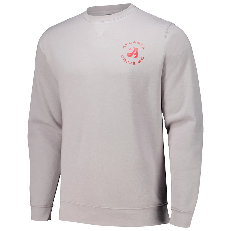 Men's Ahead Gray Atlanta Drive GC Sand Lake Pullover Sweatshirt