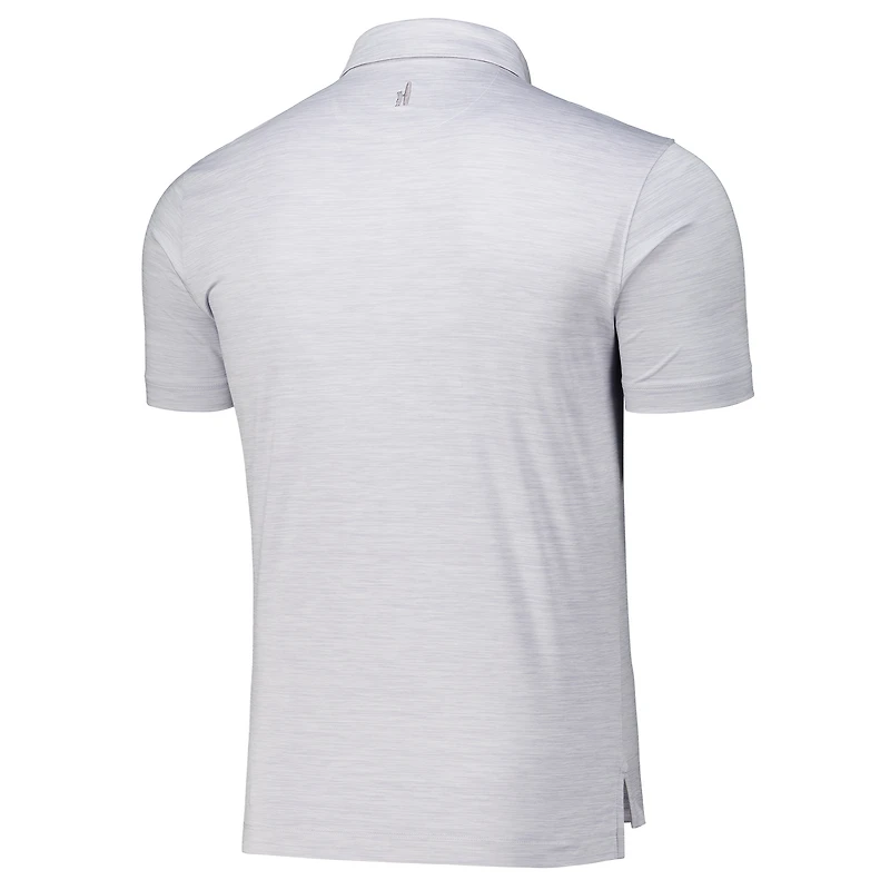 Men's johnnie-O Gray Atlanta Drive GC Huron Solid Featherweight Performance Polo