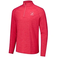 Haut johnnie-O Red Atlanta Drive GC Baird Performance à quart de zip pour hommes