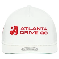 Men's New Era  White Atlanta Drive GC Adjustable Golfer Hat