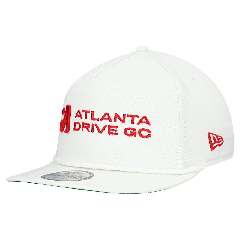 Casquette de golf ajustable New Era blanche Atlanta Drive GC pour homme