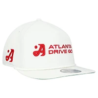 Casquette de golf ajustable New Era blanche Atlanta Drive GC pour homme