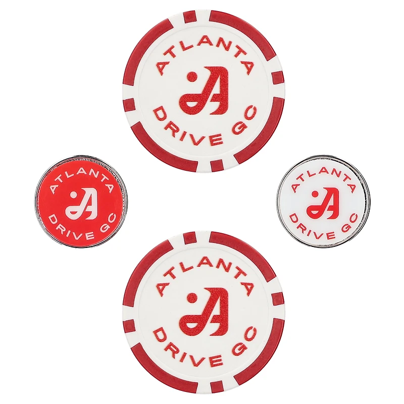 WinCraft Atlanta Drive GC 4-Pack Ball Marker Set