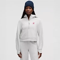 Sweat à capuche zippé oversize demi-hauteur gris Atlanta Drive GC Scuba pour femme de lululemon