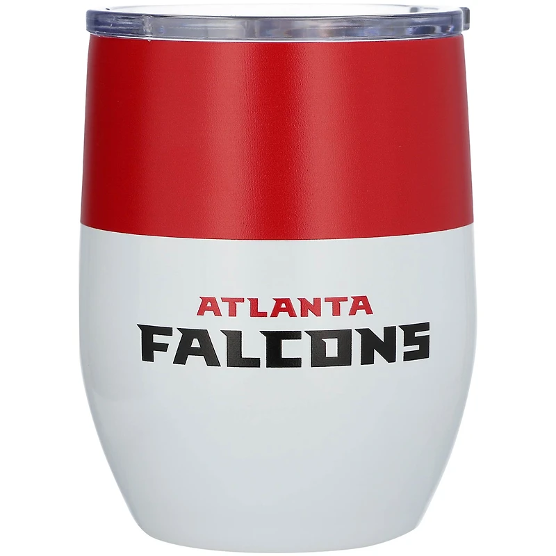 Atlanta Falcons 16oz. Colorblock Stainless Steel Curved Tumbler