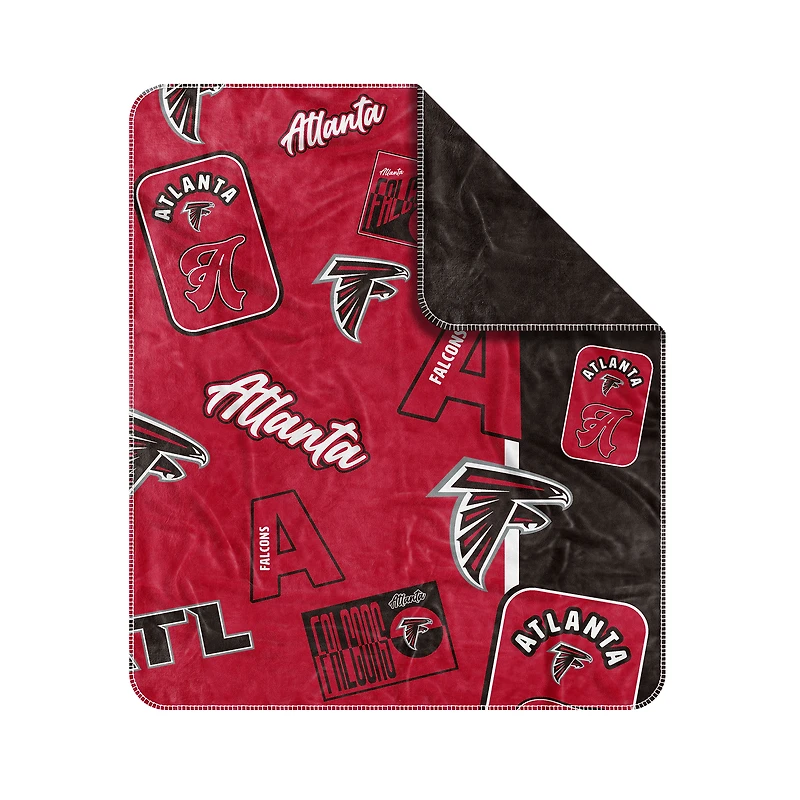Couverture Dream Weave 50" x 60" des Falcons d'Atlanta