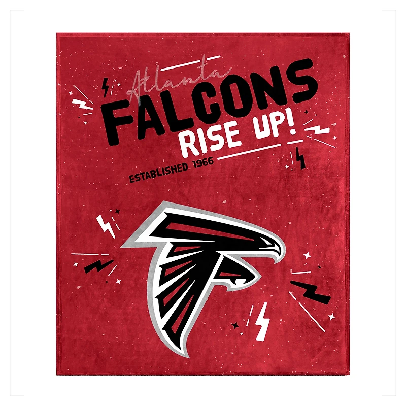 Couverture en peluche des Falcons d'Atlanta 60" x 70"