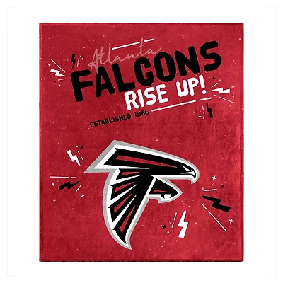 Couverture en peluche des Falcons d'Atlanta 60" x 70"