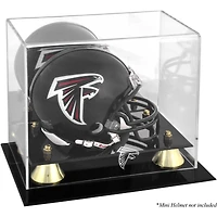 Vitrine de présentation du mini casque Golden Classic des Falcons d'Atlanta
