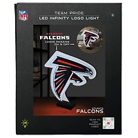 Lumière LED Infinity avec logo des Falcons d'Atlanta