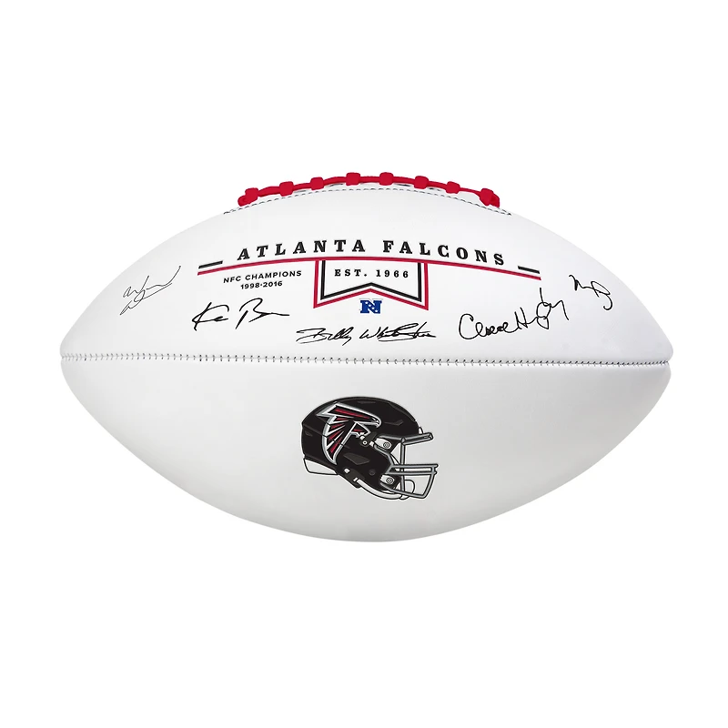 Ballon de football signature des Atlanta Falcons Legends