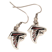 Boucles d'oreilles en fil de fer avec le logo des Falcons d'Atlanta