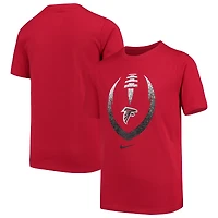 T-Shirt à Manche Courte Nike Icon Performance Atlanta Falcons pour Jeunes - Rouge