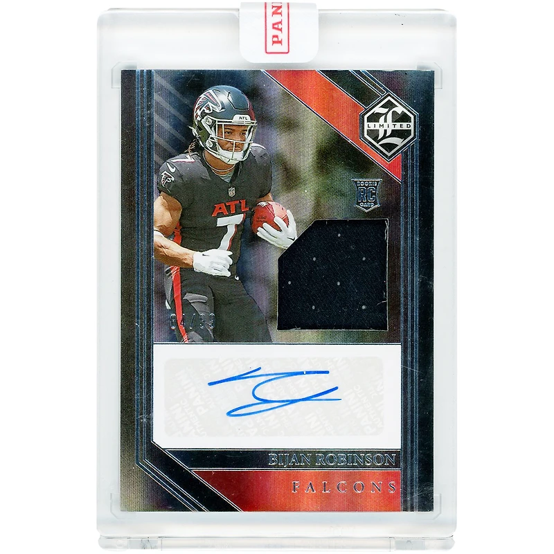 Bijan Robinson Atlanta Falcons Autographed 2023 Panini Limited Relic #103 #84/99 Rookie Card