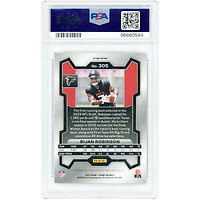 Bijan Robinson Atlanta Falcons Autographed 2023 Panini Prizm Silver Prizm #305 PSA Authenticated 9 Rookie Card