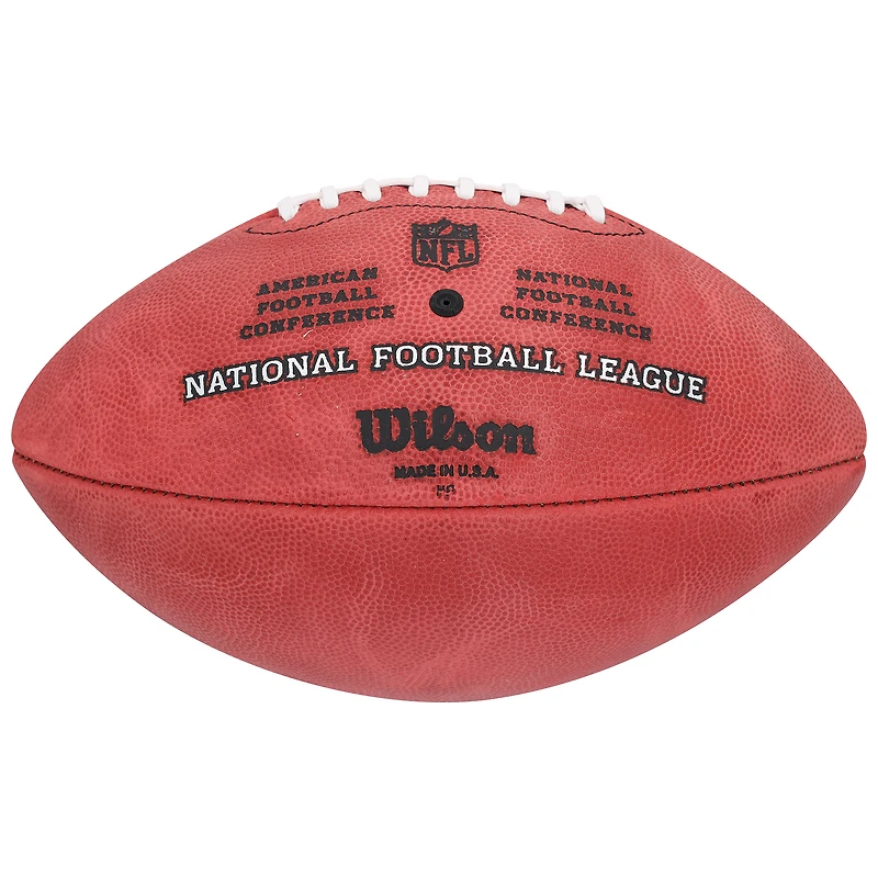 Ballon de football américain Duke en couleur, autographié par Bijan Robinson (Atlanta Falcons).