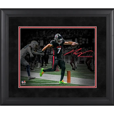 Bijan Robinson Atlanta Falcons Facsimile Signature Framed 11" x 14" Spotlight Photograph