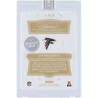 Calvin Ridley Atlanta Falcons Autographed 2018 Panini Flawless Signature Gloves Tri-Color Relic Panini White Box #SG-CR #1/1 Card