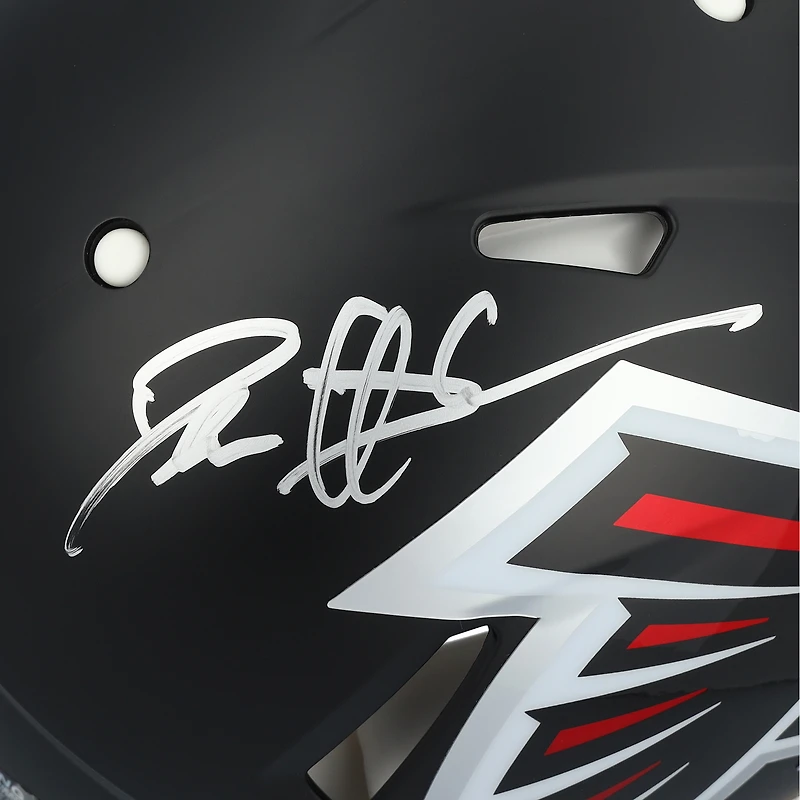 Casque Riddell Speed ​​Authentic autographié par Deion Sanders (Atlanta Falcons)