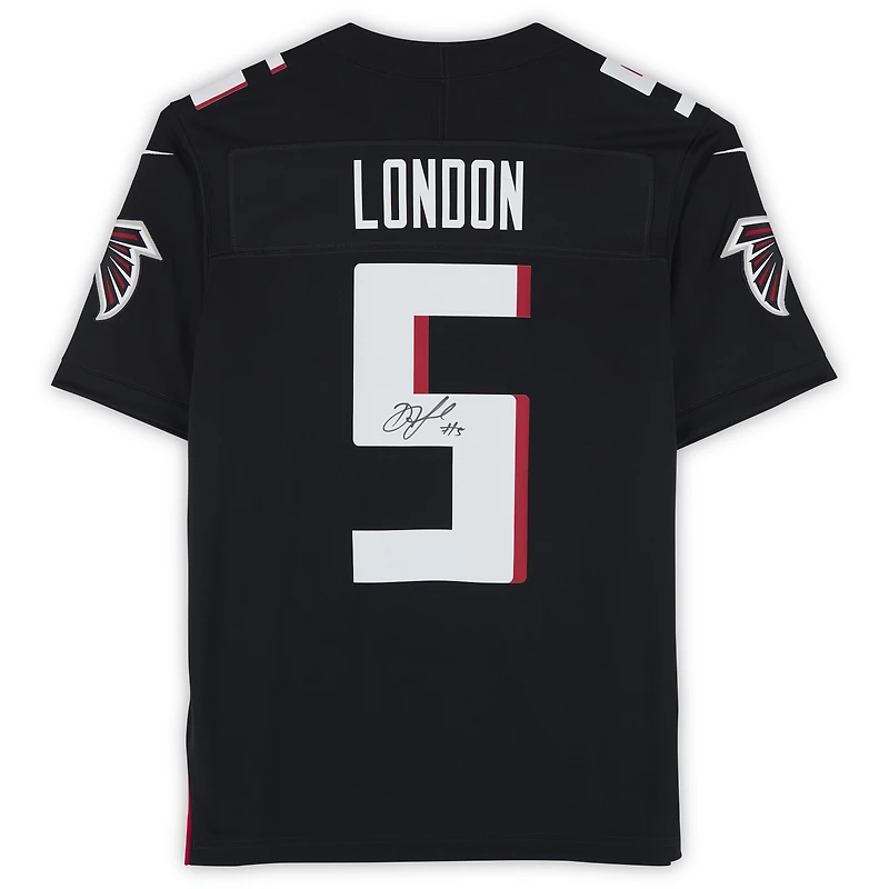 Drake London Atlanta Falcons Autographed Black Nike Vapor F.U.S.E. Limited Jersey