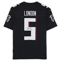 Drake London Atlanta Falcons Autographed Black Nike Vapor F.U.S.E. Limited Jersey