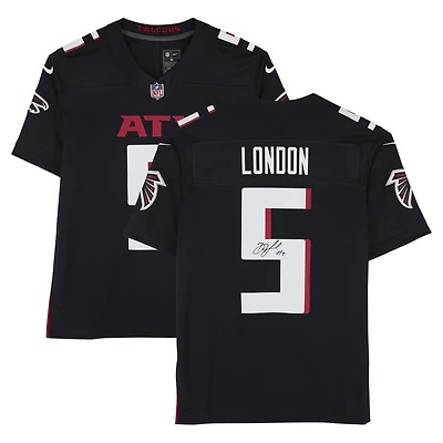 Drake London Atlanta Falcons Autographed Black Nike Vapor F.U.S.E. Limited Jersey