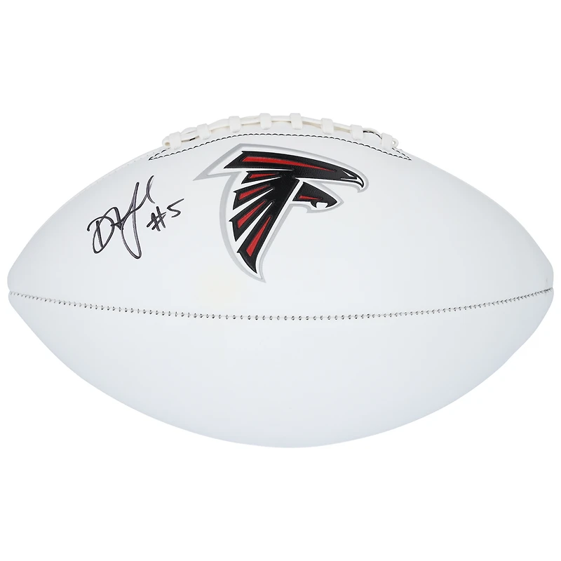 Drake London Atlanta Falcons Autographed Franklin White Panel Football
