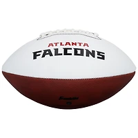 Drake London Atlanta Falcons Autographed Franklin White Panel Football with "Rise Up" Inscription
