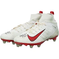 Drake London Atlanta Falcons Autographed Game-Used White Nike Cleats from the 2025-26 NFL Season