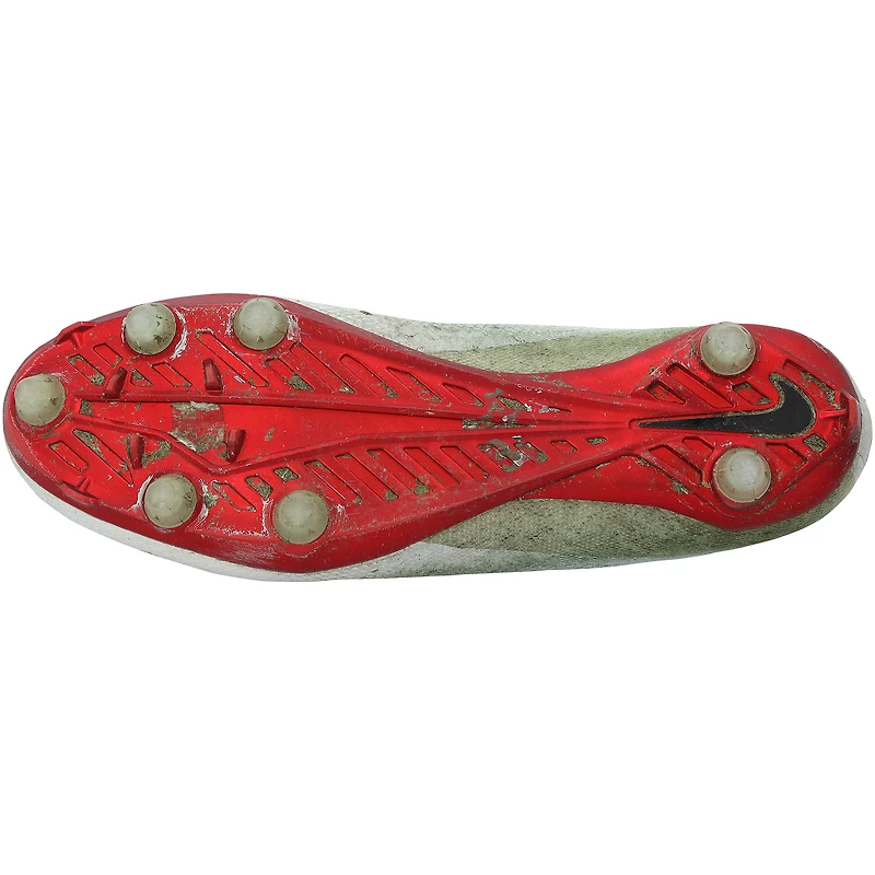 Drake London Atlanta Falcons Autographed Game-Used White Nike Cleats from the 2025-26 NFL Season