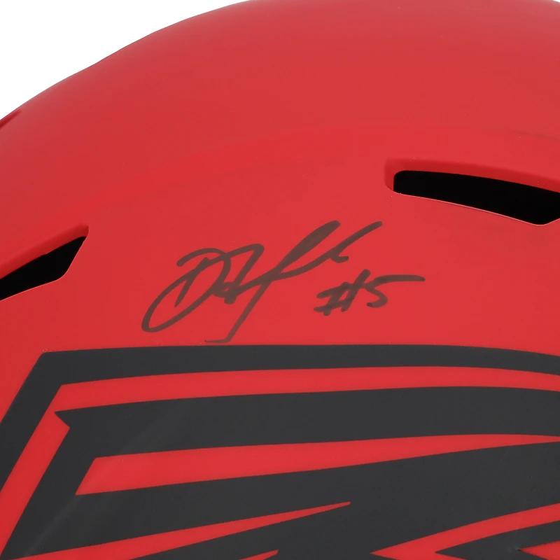 Drake London Atlanta Falcons Autographed Riddell Rave Speed Replica Helmet