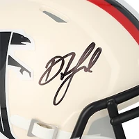 Drake London Atlanta Falcons Autographed Riddell Retro Speed Mini Helmet