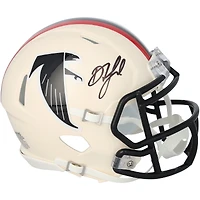 Drake London Atlanta Falcons Autographed Riddell Retro Speed Mini Helmet