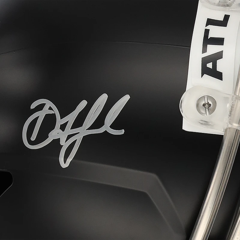 Casque réplique autographié Riddell Speed de Drake London Atlanta Falcons