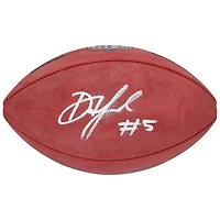 Ballon de football américain Wilson Duke en couleur, autographié par Drake London des Atlanta Falcons