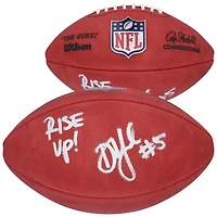 Drake London Atlanta Falcons Autographed Wilson Duke Full Color Football with "Rise Up!" Inscription