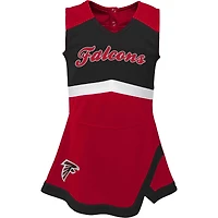 Robe pull rouge Atlanta Falcons Cheer Captain pour bébé fille