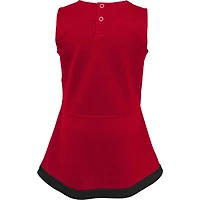 Robe pull rouge Atlanta Falcons Cheer Captain pour bébé fille