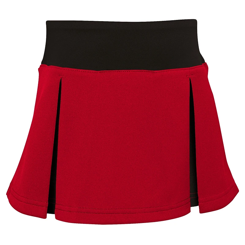Ensemble deux pièces pour filles d'âge préscolaire avec culotte bouffante Atlanta Falcons Spirit Cheerleader Red