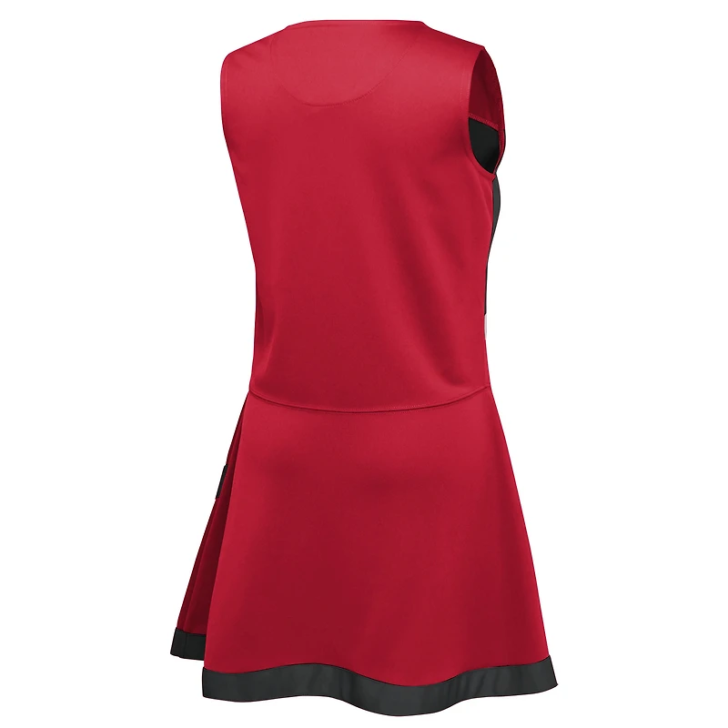 Ensemble robe pull et bloomer en deux pièces pour filles d'âge préscolaire, rouge, Atlanta Falcons, capitaine des pom-pom girls