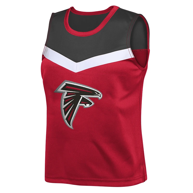 Ensemble deux pièces de pom-pom girl rouge Atlanta Falcons Spirit pour jeunes filles