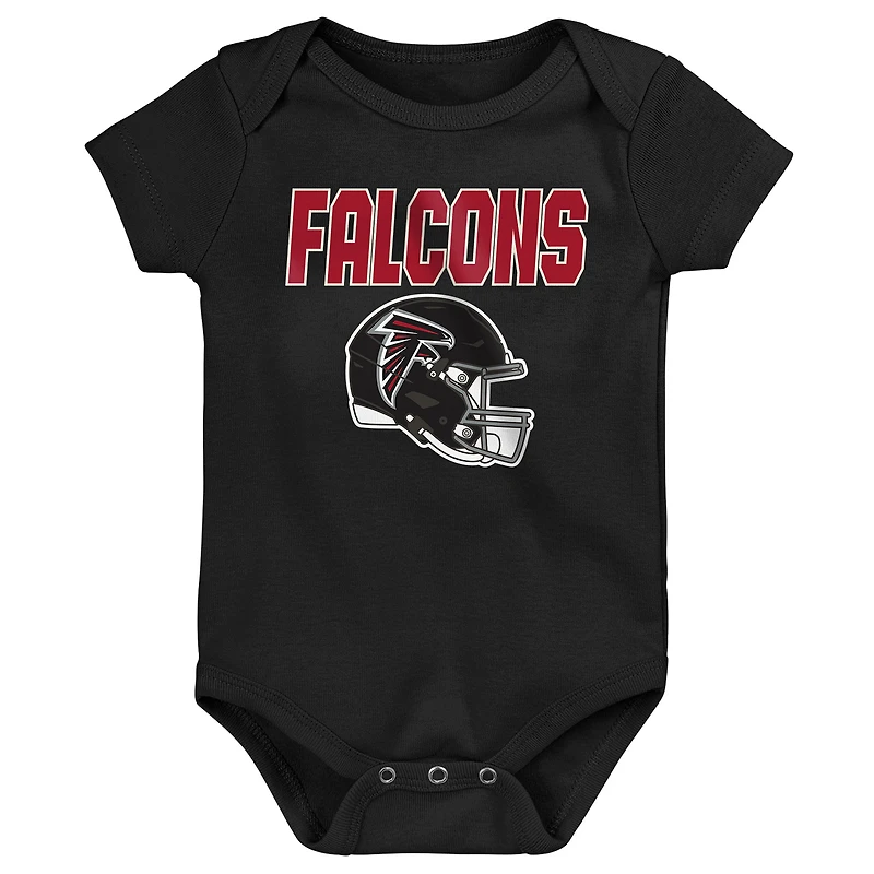 Infant & Newborn Outerstuff Atlanta Falcons Littlest Player Three-Piece Bodysuit Set