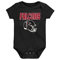 Infant & Newborn Outerstuff  Atlanta Falcons Littlest Player Three-Piece Bodysuit Set